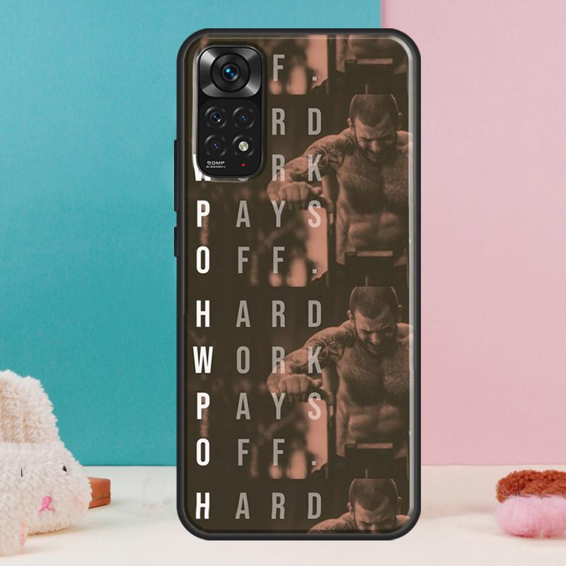 Мотивация для тренировок Фитнес Зал Цитаты Чехол Для Xiaomi Redmi Note 13 Pro 14 12 11 9 10 9S 10S 11S 12S Redmi 14C 13C 10C 12C Чехол