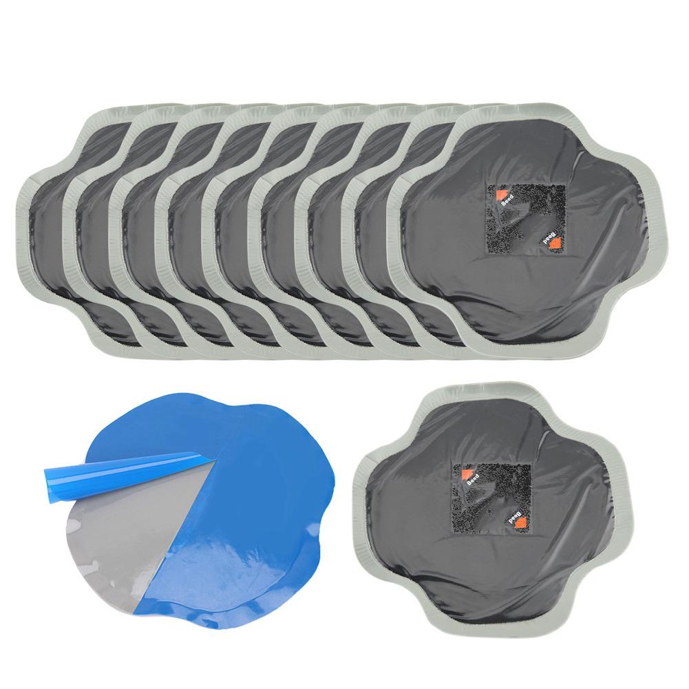 10 шт. 128 мм Автомобильная шина из натурального каучука Ремонт прокола шины Холодная заплата Бескамерные заплаты