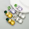 Women's Drop Earrings Alloy Glass Inlaid Crystal Simple Personality High Quality Earrings