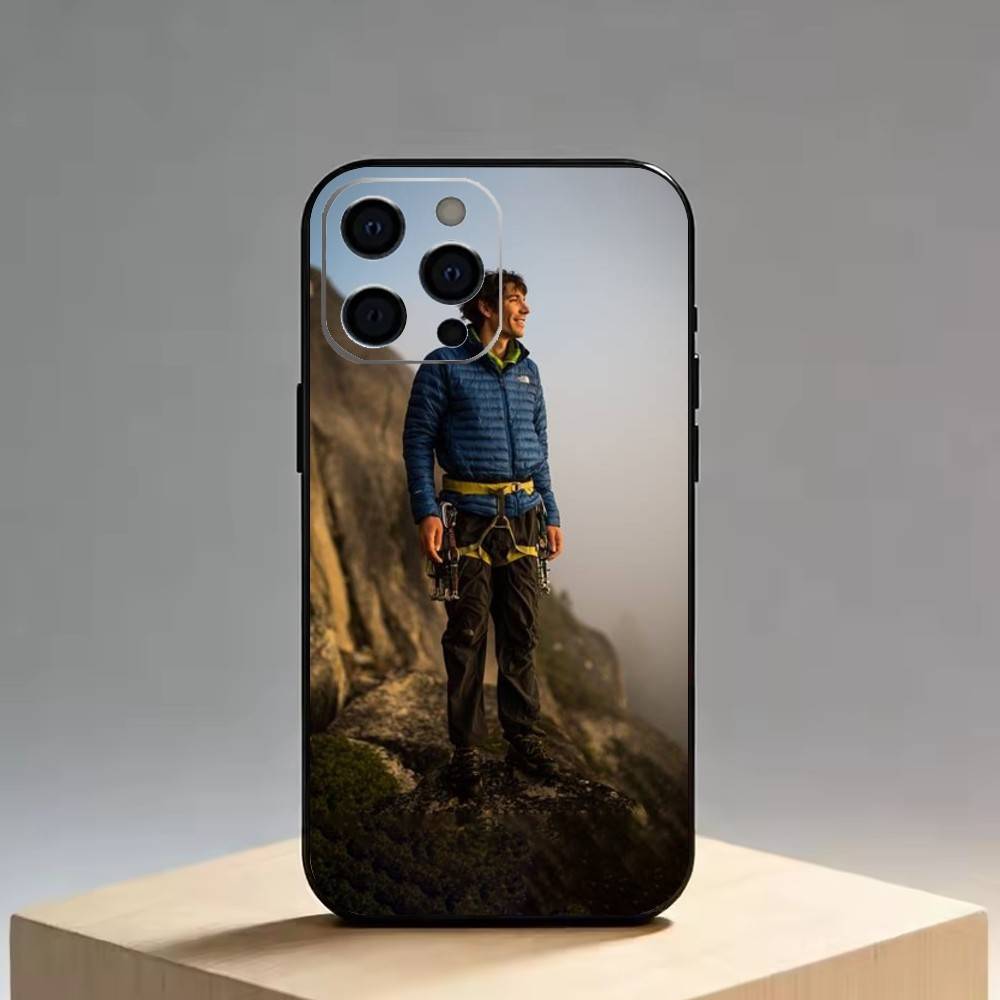 Alex Honnold Phone Case For iPhone 17, 16,15,14,13,12,11 Plus,Pro Max, Others Soft Black Cover