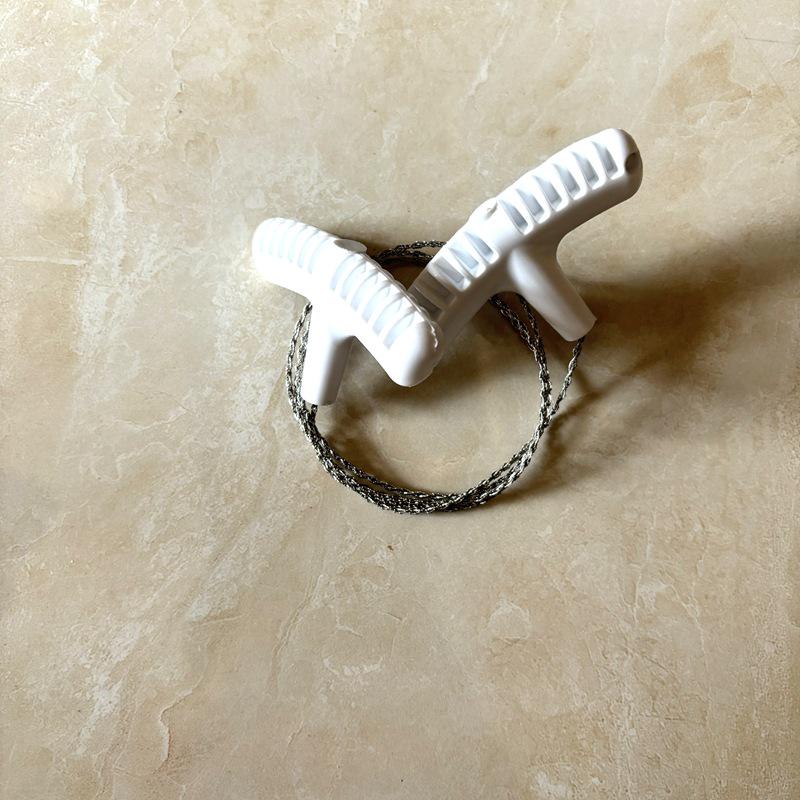 Мини карманная походная пила-струна для выживания с полипропиленовой рукояткой