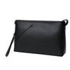 P.I.D. Square Leather Clutch Bag PAP151 Black