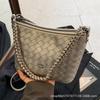 This Year's Popular Bag Women's 2025 New Fashion Texture Shoulder Bag Simple Foreign Style Chain Crossbody Bucket Bag