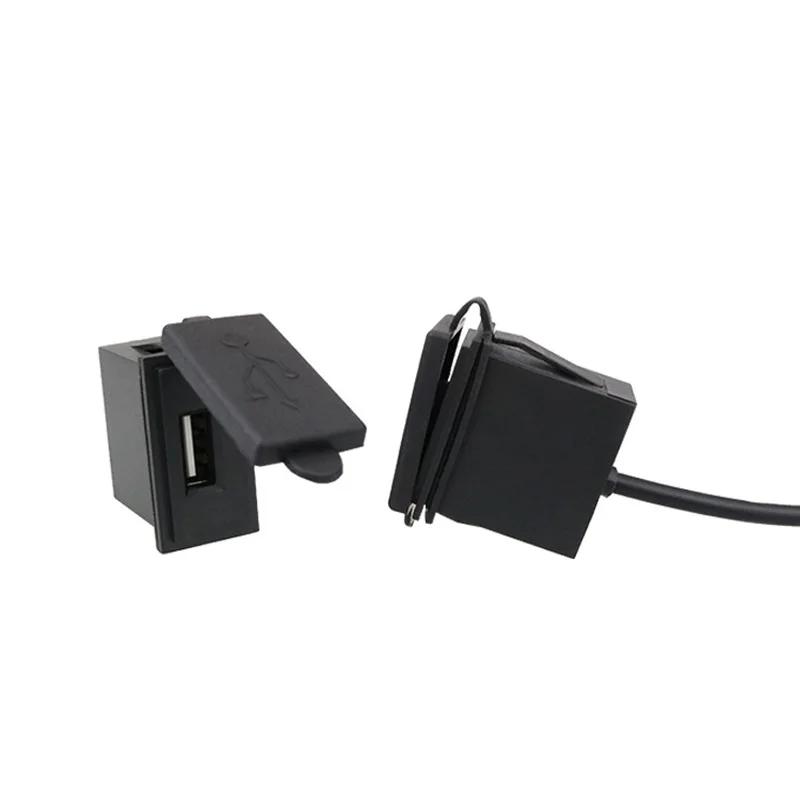 12 В/24 В один USB автомобильное зарядное гнездо 5 В 2,4 А адаптер питания квадратной формы водонепроницаемый для мотоцикла автофургона лодки