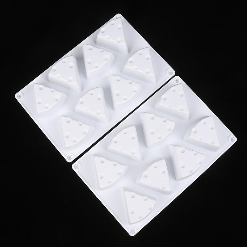 8-гнездная силиконовая форма в форме сыра, инструменты для выпечки своими руками, форма для торта, антипригарная кухонная посуда для выпечки, форма для десерта, мусса