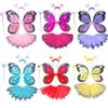 2-8year Butterfly Wings Sets Princess Butterfly Skirt Suit Cute Fairy Costume Set  Party