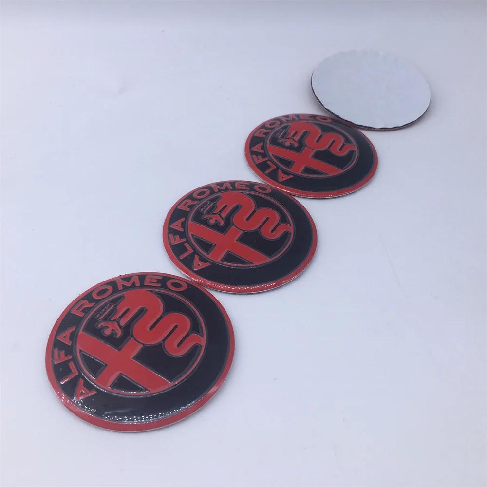 For Alfa Romeo 2026 Hot Sticker 20pcs 40mm 50mm 56mm 60mm 6color For Alfa Romeo Giulia Giulietta MITO Stelvio GT Car Emblem Whee