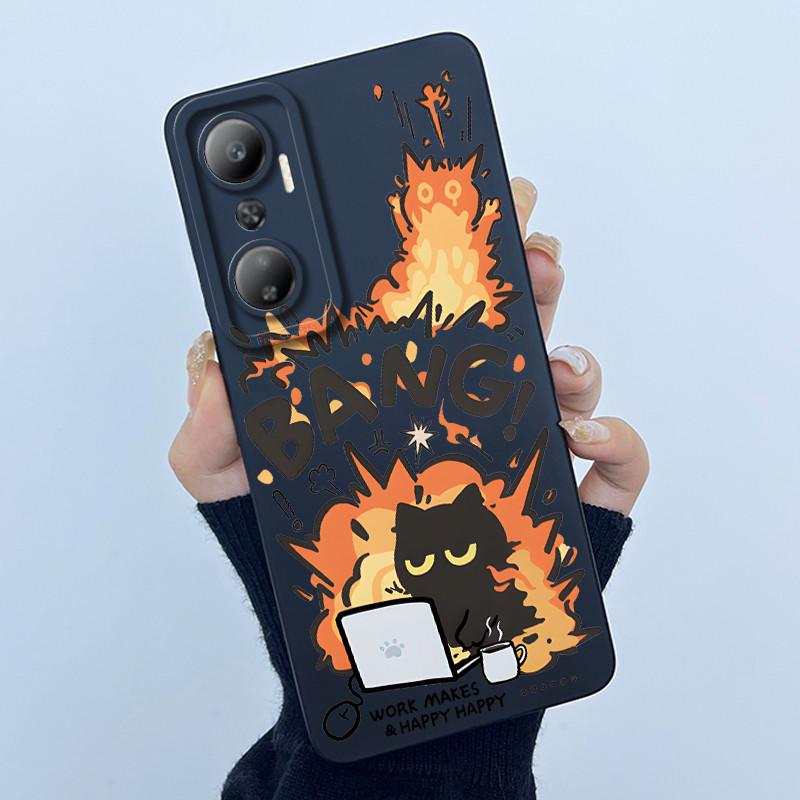 Для Infinix Hot 20 4G X6826 X6826B X6826C / Hot20 5G X666 X666B Чехол Мягкий Силиконовый Чехол для Телефона Сладкий Расписной Мужской Печатный Чехол