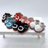 3.8*2.3cm 10cm Cotton Doll Shoes Small Plush Toy Accessories Princess Leather Shoes  for 17cm Dolls