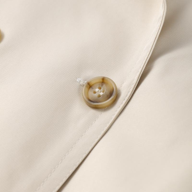 Короткий тренч на шнуровке со стойкой воротником, женский, с длинным рукавом, двубортный, тонкий приталенный жакет, ветровка для通勤, осенняя верхняя одежда 2025