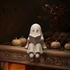 Модный настольный орнамент «Призрак, читающий книгу», Хэллоуинское украшение, 3D-печатная статуэтка-сидячка на полку, Декор в готическом стиле, Милая жутковатая сидящая фигурка