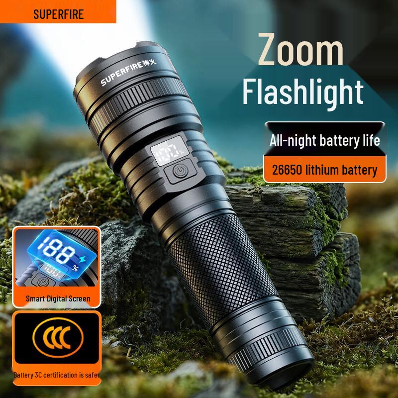SupFire RX21-X Rechargeable Zoom LED Flashlight
