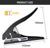 Heavy Duty Single Hole Punch 15mm Black Portable Puncher for Edge Banding Tags Cards Plastic