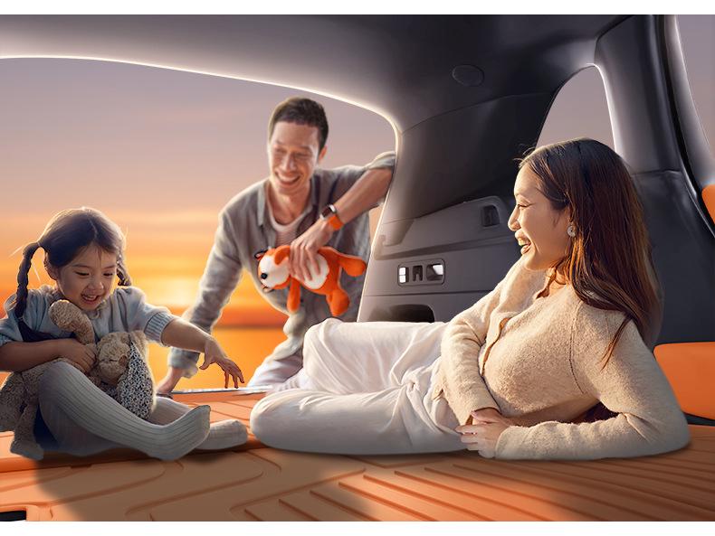 Индивидуальный коврик в багажник из ТПЭ для Geely Galaxy M9 (шестиместный) - Аксессуар для модификации заднего отсека автомобиля