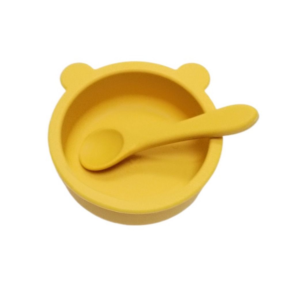 Waterproof Silicone Suction Bowls Flexible Feeding Bowl Set Feeding Tableware Learning To Eat