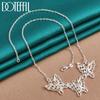 Beautiful Butterfly Necklace Silver Color Gift Fashion Jewelry