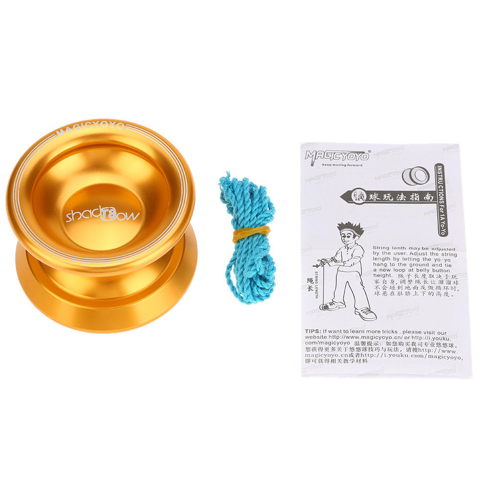 Профессиональный Magic Yoyo T8 из алюминиевого сплава, металлический йойо, 8 шариковых подшипников KK со струной для детей, золото
