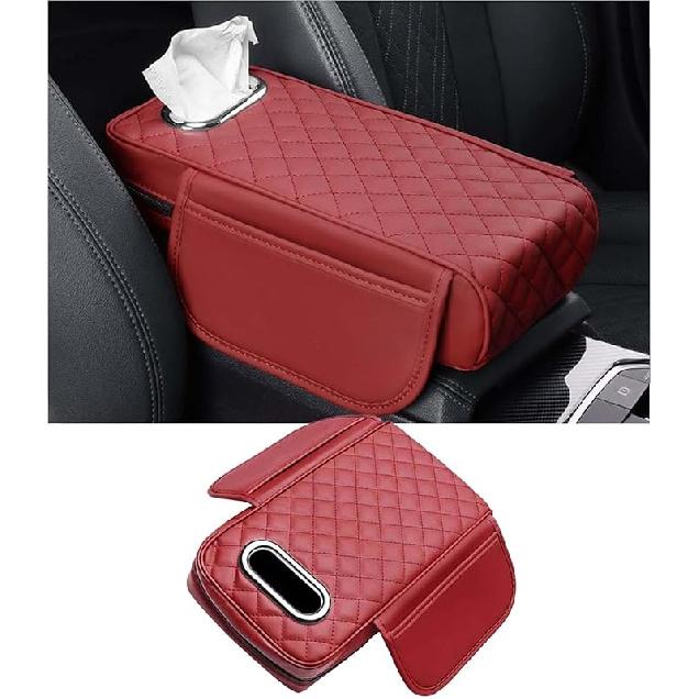 Подлокотник из пеноматериала с эффектом памяти для Volkswagen VW Taigo Touran Tiguan CC Beetle Passat Jetta B6 B7 B8, чехлы на центральную консоль с отделением для салфеток и