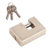 2 шт. горизонтальный навесной замок прямоугольный противоугонный водонепроницаемый сдвигоустойчивый замок безопасности с 6 ключами