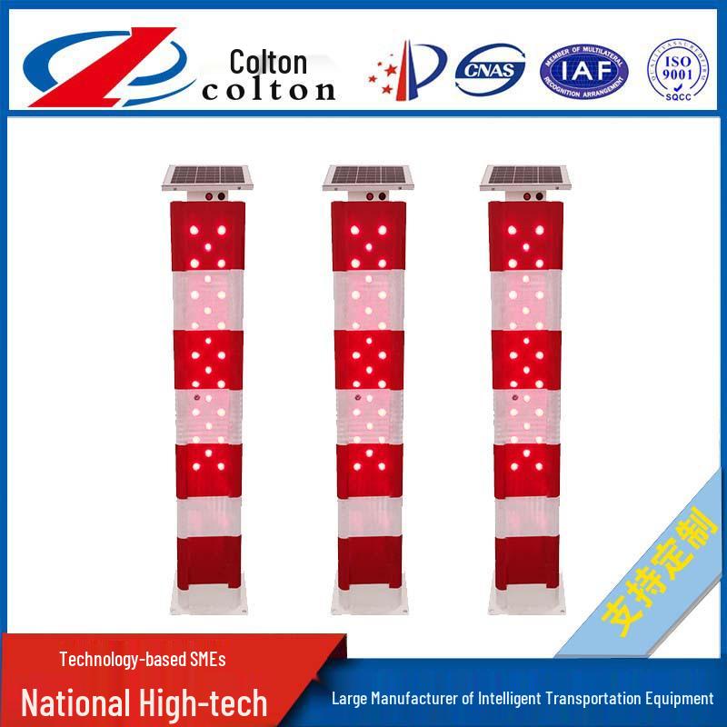 Solar LED Luminous Traffic Guardrail Warning Post - Anti-Rear-End Collision