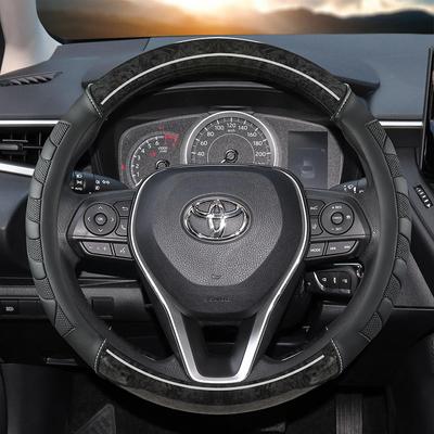 Чехол на руль автомобиля из красного дерева для Toyota Avalon Camry 2018-2022 Corolla 2018-2022 Crown 2018-2022 RAV4