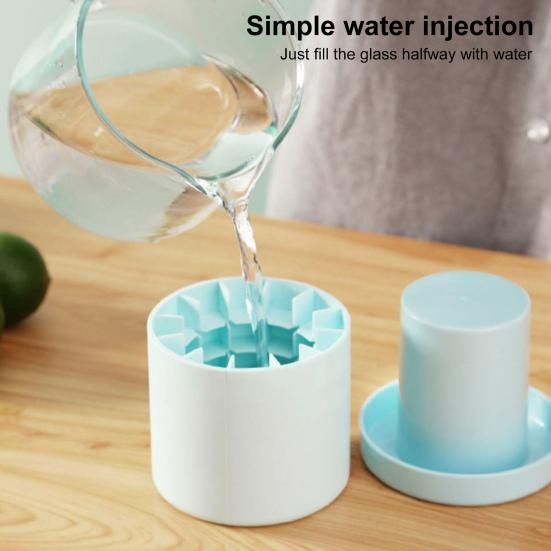 Silicone Ice Cube Mold Cylinder Ice Maker for Home Refrigerator Easy Release Quick Ice Making Tray Food-grade Bar Tools