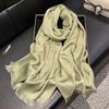 Elegant Ladies Brand Print Hijab Tencel Cotton Long Scarf With Four Seasons Sun Protection Scarf Decoration Shawl Wrap Headscarf
