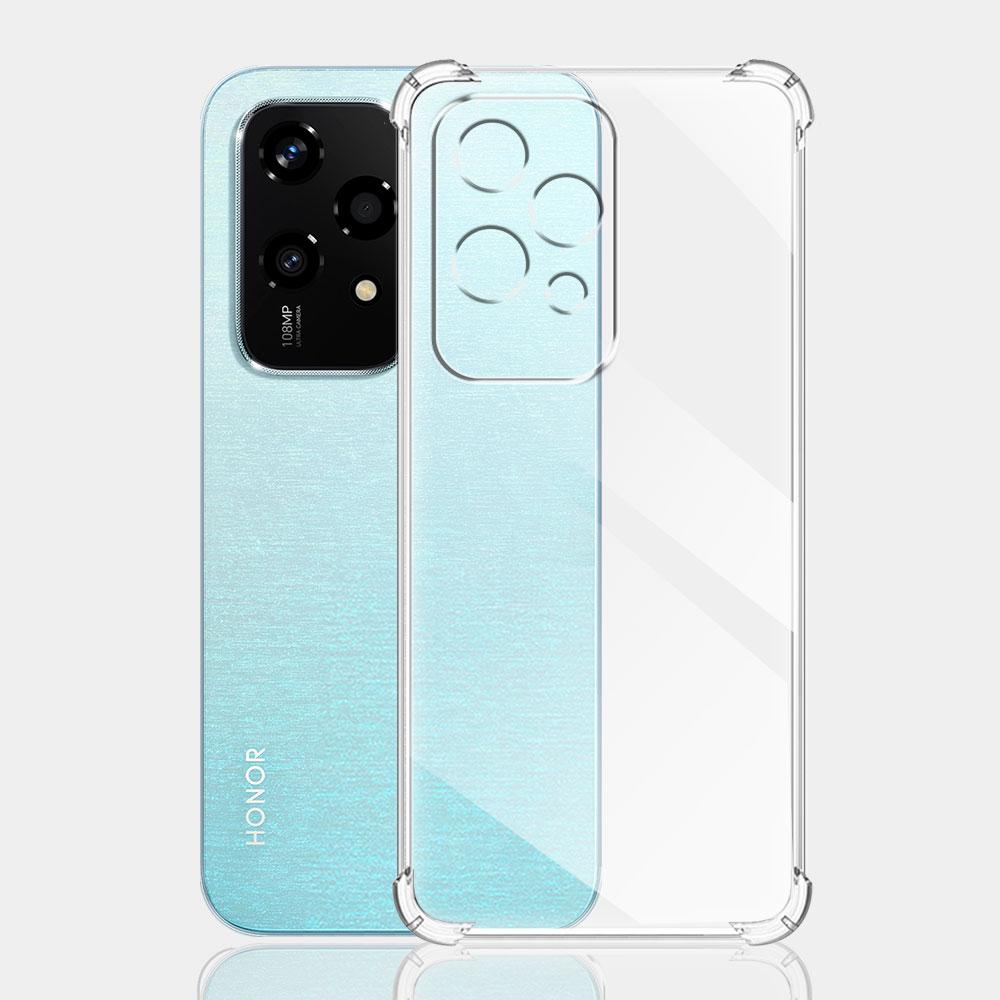 Для Honor 200 Lite Чехол Прозрачный Противоударный Силиконовый Мягкий Чехол для Телефона на Huawei Honor 200 Lite Прозрачная Задняя Крышка Защитный Чехол