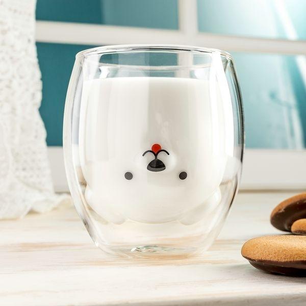 Стеклянная кружка с двойными стенками Puppy Original Coffee and Tea Mug Dog