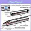Alloy Highspeed Rail Model With Music And Flashing Lights For Children Play