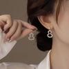 Серьги-тыква с бриллиантовой инкрустацией и серебряной иглой - Роскошный китайский стиль, универсальные и элегантные модные аксессуары