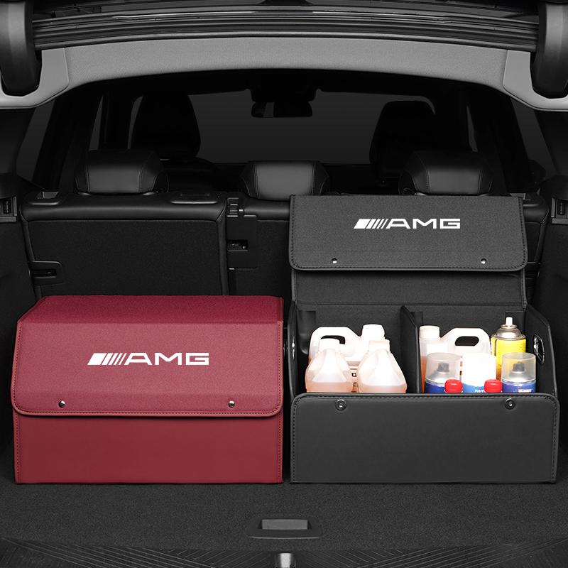 1pc Car Trunk Storage Box Large Capacity Tools Organizer Case Accessories For Mercedes Benz AMG A B C E G CLA W211 W203 W204