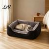 Resilient Cat Bed for Neck Support Cozy Pet Bed Rectangular Plush Lounge Anti-slip Bottom Durable Cats Washable Couch Indoor Small Dogs Puppies