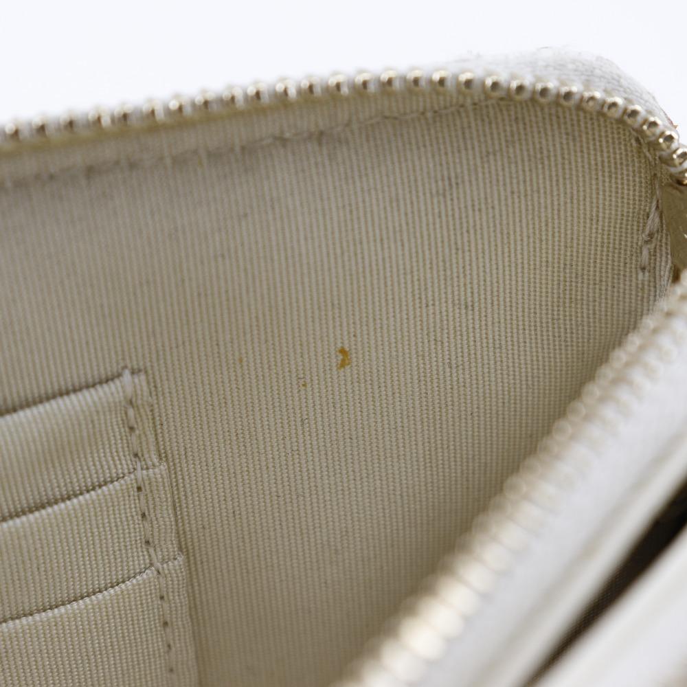 Chanel Deauville Цепочка на плечо Сумка через плечо A84415 Клатч 2-в-1 Белый твид Женская Б/у