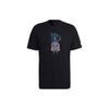 Adidas T Shirts Men's Black Crew Neck Moderate Straight Fit HA0907