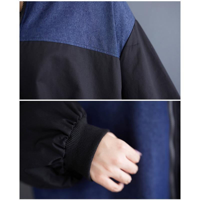 DIMANAF 2025 Весна Осень Куртка Большого Размера Женские Топы Новое Пальто Оверсайз Повседневная С Длинным Рукавом Свободная Верхняя Одежда