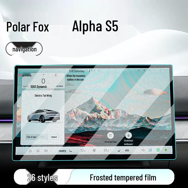 Закаленное стекло Jihu Alpha S5 для защиты экрана центральной консоли (для 26 моделей)