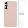 WANLONFENG RB3 Series For Samsung Galaxy A16 4G/5G Case with 2Pcs Screen Film Precise Lens Hole Soft TPU Phone Back Cover