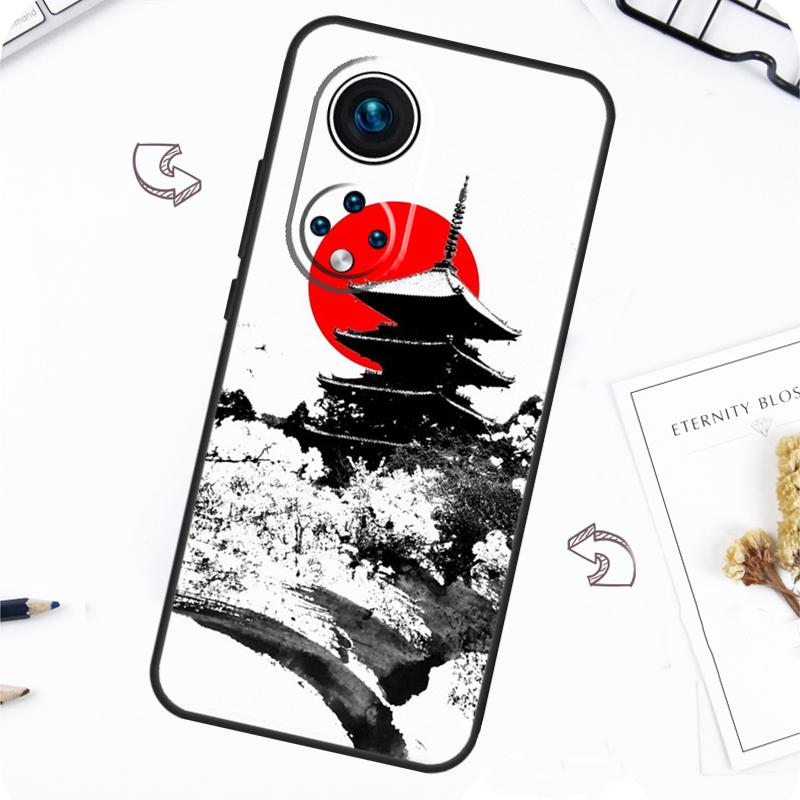 Японский храм Киото Чехол для Honor Magic 7 Pro 5 6 Lite Honor 200 Pro 50 70 90 X8b X9a X8a X8 X9 X9c X9b