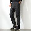 Зимние мужские утепленные брюки с толстой эластичной талией, ветрозащитные, теплые, пуховые брюки Plus