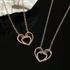 New Two-color Love Necklace Female Personality Creative Unlimited Love 8 Clavicle Chain Heart-shaped Necklace.