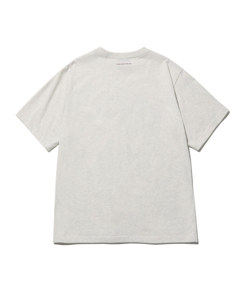 1993STUDIO Authentic Arch Logo T-Shirt_Oat Beige