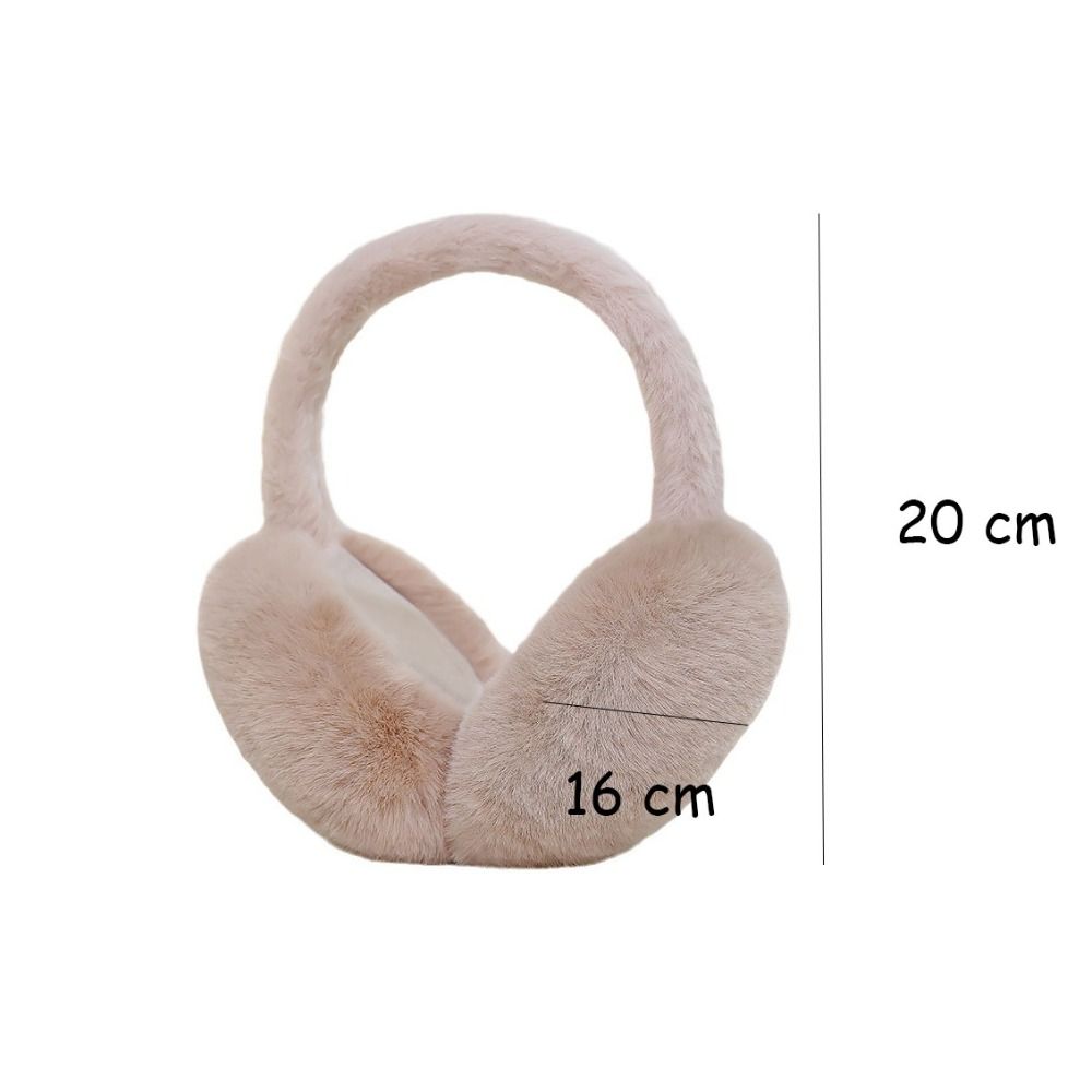 Solid Color Plush Ear Warmer Folding Ear Cover New Earflap Outdoor