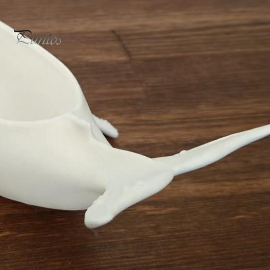 Полая коробка-кит, с желобом, 3D-печатная, в морском стиле, для украшения стола, для ювелирных изделий и мелких предметов