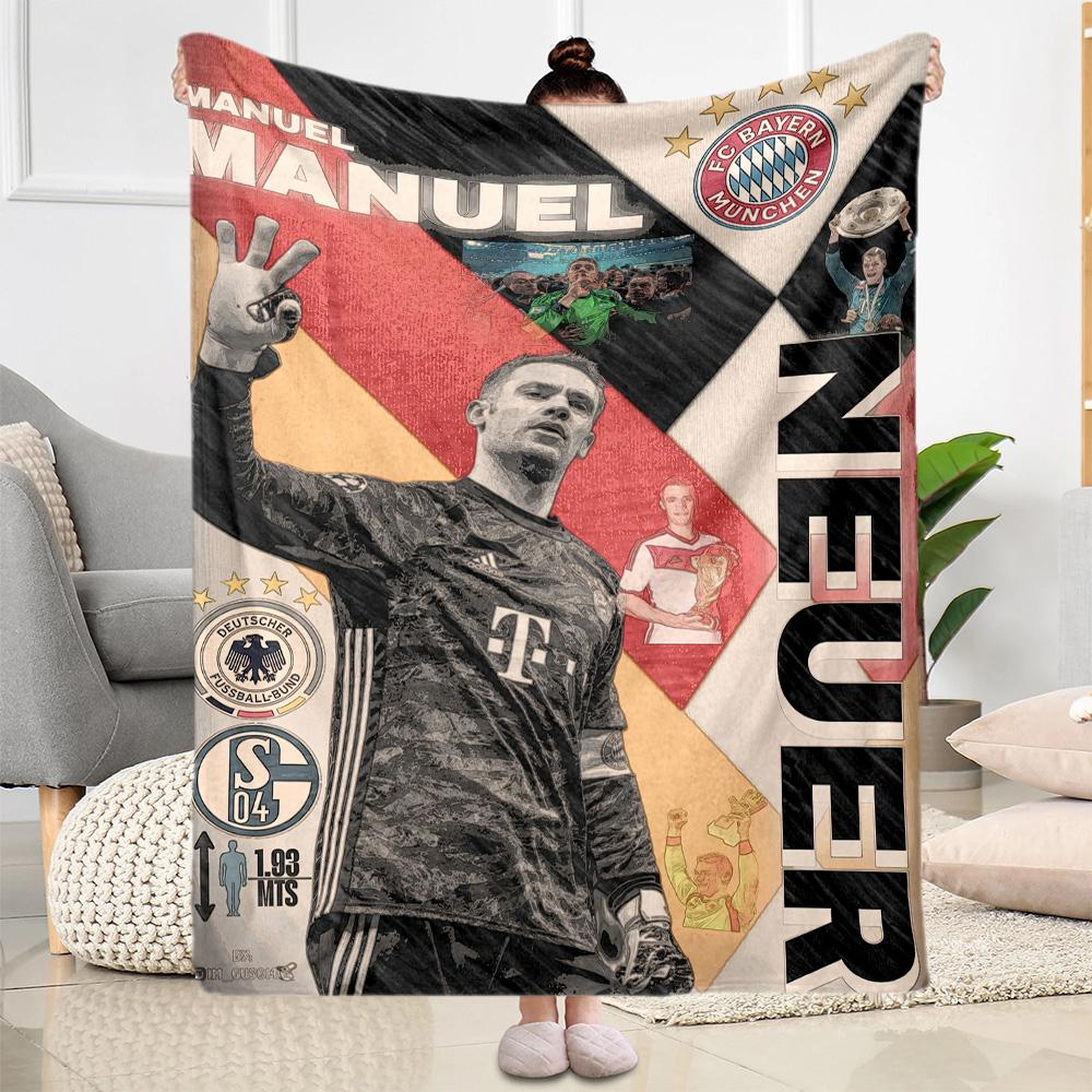 Bayern Munich Blanket Ultra-Soft Suitable for Chair Couch Picnics for All Seasons Digital Print Gift for Travel Home Birthdays