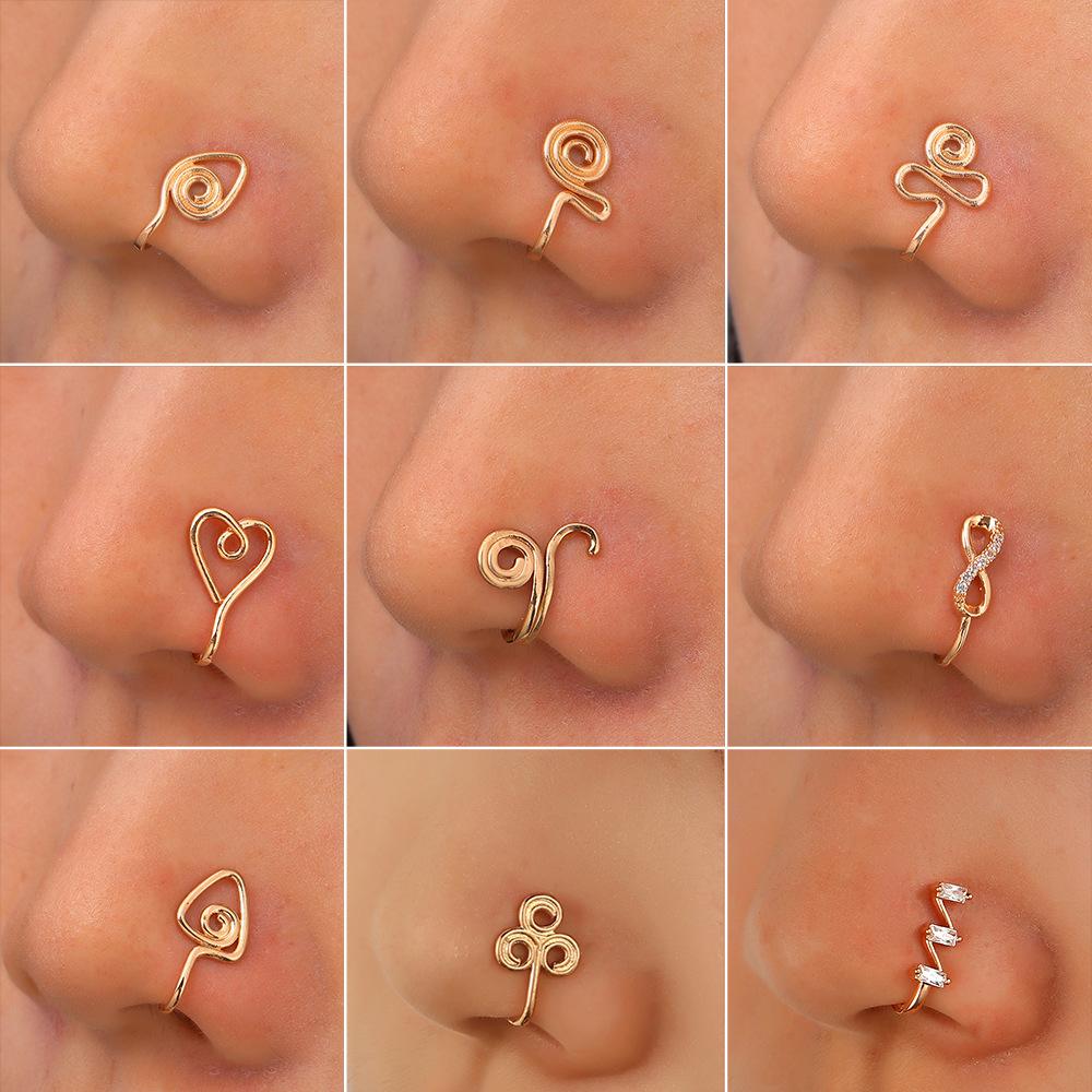 Nose Rings for Women Nose Ring Fake Nose Rings Clip On Nose Ring Gold Nose Rings Fake Septum Fake Nose Ring Nose Studs Nose Piercing