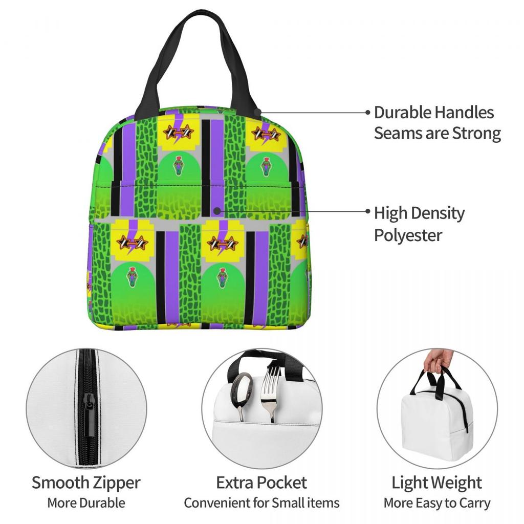 Montgomery Gator Fazbear Entertainment Insulated Lunch Bag for Women Office Cooler Thermal Food Box Tote Lunch Boxes Container