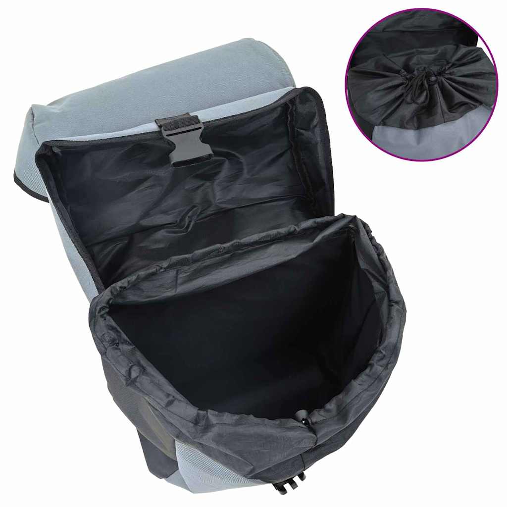 Bicycle Bag Gray and Black 31.5 x 15.5 x 40 cm Polyester