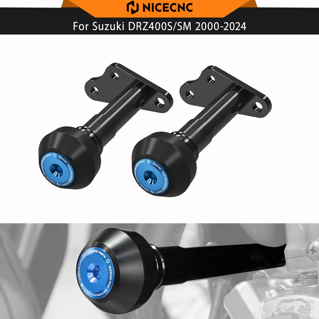 NICECNC Engine Frame Slider Protector Guard For Suzuki DRZ400 DR-Z400 DRZ 400 S SM DRZ400S DRZ400SM 2000-2024 2023 2022 2021