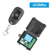 433Mhz DIY Wireless Remote Control Switch, DC 12V 1CH Relay Receiver Module, RF Transmitter, Universal Electronic Lock Control for Garage Door